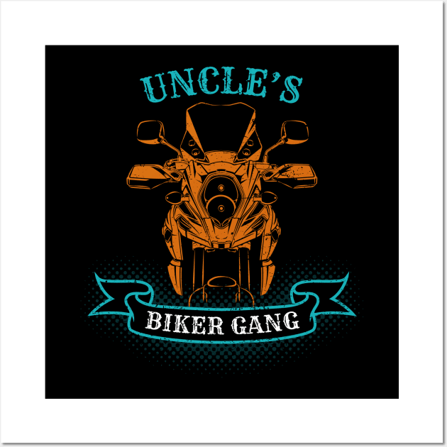 Uncle's Biker Gang Father's Day Wall Art by DwiRetnoArt99